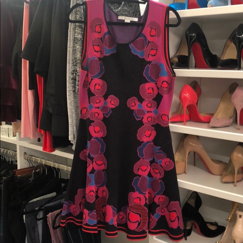 DVF fit and flair dress